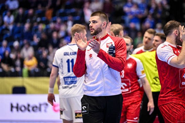 Milosz Walach of Poland during Men s EHF Euro 2026 - Poland vs Iceland, Handball match in Kristianstad, Sweden, January 18 2026  Copyright: xLuigixCanu IPAxSportx xipa-agency.netx xx IPA_70264450 IPA_Agency_IPA70264450