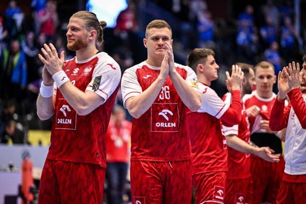 Dawid Dawydzik of Poland during Men s EHF Euro 2026 - Poland vs Iceland, Handball match in Kristianstad, Sweden, January 18 2026  Copyright: xLuigixCanu IPAxSportx xipa-agency.netx xx IPA_70264634 IPA_Agency_IPA70264634