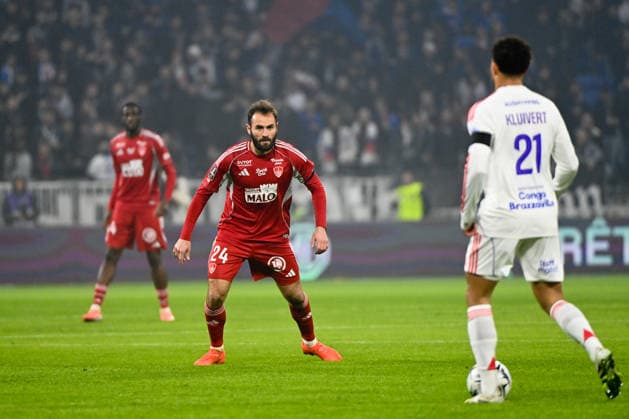 Olympique Lyonnais v Stade Brestois 29 - Ligue 1 McDonald s 2025 2026 24 Lucas TOUSART (sb29) during the Ligue 1 McDonald s match between Lyon and Brest at Groupama Stadium on January 18, 2026 in Lyon, France. Lyon France  Copyright: xFEPx 776348250