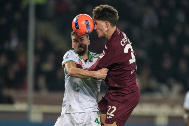 22 Cesare Casadei of Torino in action during the Serie A match between Torino FC and AS Roma at Stadio Olimpico di Torino on January 18, 2026 in Turin, Italy.  Copyright: xAndreaxAmato IPAxSportx xipa-agency.netx xx IPA_70265990 IPA_Agency_IPA70265990