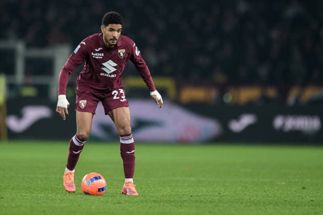 23 Saul Coco of Torino in action during the Serie A match between Torino FC and AS Roma at Stadio Olimpico di Torino on January 18, 2026 in Turin, Italy.  Copyright: xAndreaxAmato IPAxSportx xipa-agency.netx xx IPA_70266115 IPA_Agency_IPA70266115