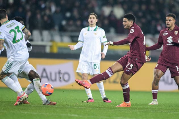 23 Saul Coco of Torino in action during the Serie A match between Torino FC and AS Roma at Stadio Olimpico di Torino on January 18, 2026 in Turin, Italy.  Copyright: xAndreaxAmato IPAxSportx xipa-agency.netx xx IPA_70266268 IPA_Agency_IPA70266268