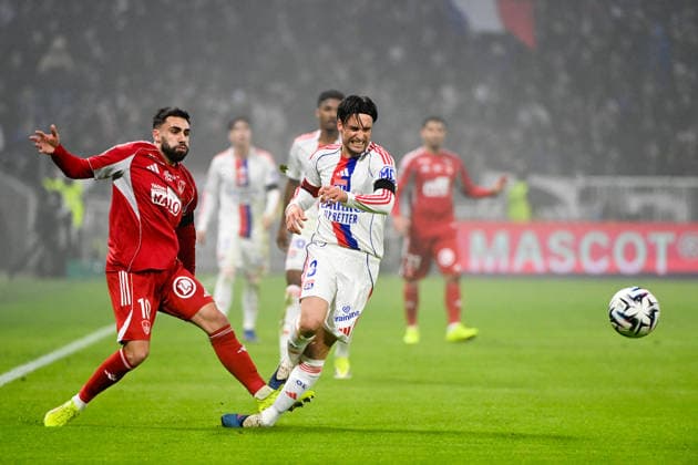 Olympique Lyonnais v Stade Brestois 29 - Ligue 1 McDonald s 2025 2026 10 Romain DEL CASTILLO (sb29) - 03 Nicolas TAGLIAFICO (ol) during the Ligue 1 McDonald s match between Lyon and Brest at Groupama Stadium on January 18, 2026 in Lyon, France. Lyon France  Copyright: xFEPx 776348250