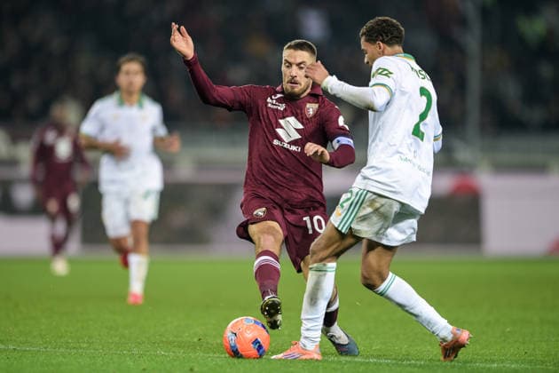 10 Nikola Vlasic of Torino in action during the Serie A match between Torino FC and AS Roma at Stadio Olimpico di Torino on January 18, 2026 in Turin, Italy.  Copyright: xAndreaxAmato IPAxSportx xipa-agency.netx xx IPA_70266197 IPA_Agency_IPA70266197