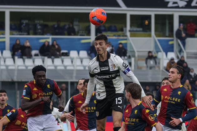 CALCIO - Serie A - Parma Calcio vs Genoa CFC Header of Parma s Enrico Delprato during Parma Calcio vs Genoa CFC, Italian soccer Serie A match in Parma, Italy, January 18 2026 Parma Italy  Copyright: xIPAxSport ABACAx
