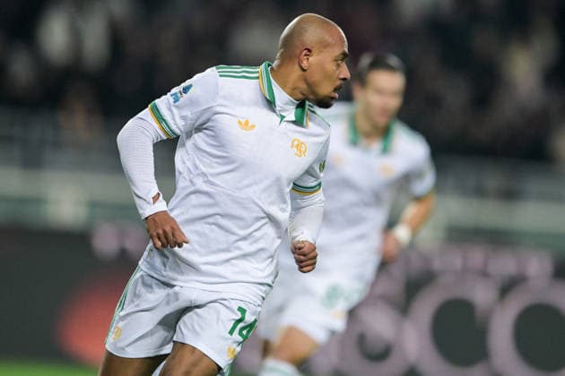 CALCIO - Serie A - Torino FC vs AS Roma 14 Donyell Malen of Roma celebrates scoring the 0-1 goal during the Serie A match between Torino FC and AS Roma at Stadio Olimpico di Torino on January 18, 2026 in Turin, Italy. Torino Italy  Copyright: xIPAxSport ABACAx