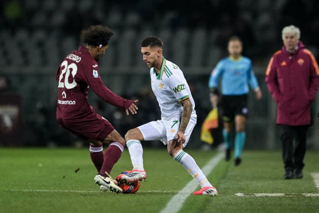 CALCIO - Serie A - Torino FC vs AS Roma 7 Zakaria Aboukhlal of Torino in action during the Serie A match between Torino FC and AS Roma at Stadio Olimpico di Torino on January 18, 2026 in Turin, Italy. Torino Italy  Copyright: xIPAxSport ABACAx