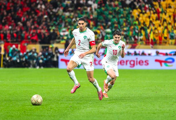 Soccer Africa Cup 2025, Preliminary round, Final Senegal vs Morocco CAF Africa Cup of Nations AFCON Stade Moulay Abdellah Rabat Morocco Achraf Hakimi Morocco, 2 Brahim Diaz Brahim Diaz Morocco, 10 Copyright: xOumaimaxSouaidix