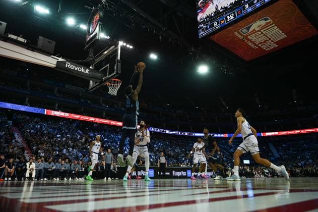 Orlando Magic v Memphis Grizzlies - NBA, Basketball Herren, USA London 2026 LONDON, UNITED KINGDOM - JANUARY 18: A general view inside The O2 Arena during the NBA London 2026 game between the Orlando Magic and the Memphis Grizzlies in London, United Kingdom, on January 18, 2026. Rasid Necati Aslim Anadolu London United Kingdom. Editorial use only. Please get in touch for any other usage.  Copyright: x2026xAnadoluxRasidxNecatixAslimx