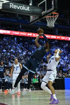 Orlando Magic v Memphis Grizzlies - NBA, Basketball Herren, USA London 2026 LONDON, UNITED KINGDOM - JANUARY 18: Jaren Jackson Jr. (8) of Memphis Grizzlies in action during the NBA London 2026 game between the Orlando Magic and the Memphis Grizzlies at O2 Arena in London, United Kingdom, on January 18, 2026. Rasid Necati Aslim Anadolu London United Kingdom. Editorial use only. Please get in touch for any other usage.  Copyright: x2026xAnadoluxRasidxNecatixAslimx