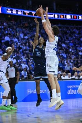 Orlando Magic v Memphis Grizzlies - NBA, Basketball Herren, USA London 2026 LONDON, UNITED KINGDOM - JANUARY 18: Ja Morant (12) of Memphis Grizzlies in action during the NBA London 2026 game between the Orlando Magic and the Memphis Grizzlies at O2 Arena in London, United Kingdom, on January 18, 2026. Rasid Necati Aslim Anadolu London United Kingdom. Editorial use only. Please get in touch for any other usage.  Copyright: x2026xAnadoluxRasidxNecatixAslimx