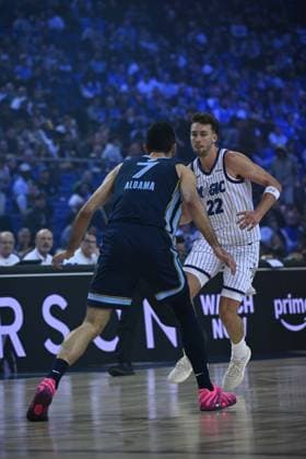 Orlando Magic v Memphis Grizzlies - NBA, Basketball Herren, USA London 2026 LONDON, UNITED KINGDOM - JANUARY 18: Franz Wagner (22) of Orlando Magic in action during the NBA London 2026 game between the Orlando Magic and the Memphis Grizzlies at O2 Arena in London, United Kingdom, on January 18, 2026. Rasid Necati Aslim Anadolu London United Kingdom. Editorial use only. Please get in touch for any other usage.  Copyright: x2026xAnadoluxRasidxNecatixAslimx