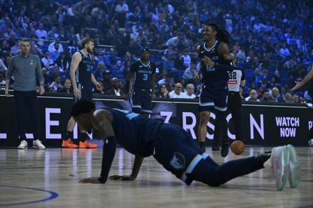 Orlando Magic v Memphis Grizzlies - NBA, Basketball Herren, USA London 2026 LONDON, UNITED KINGDOM - JANUARY 18: Ja Morant (12) of Memphis Grizzlies in action during the NBA London 2026 game between the Orlando Magic and the Memphis Grizzlies at O2 Arena in London, United Kingdom, on January 18, 2026. Rasid Necati Aslim Anadolu London United Kingdom. Editorial use only. Please get in touch for any other usage.  Copyright: x2026xAnadoluxRasidxNecatixAslimx