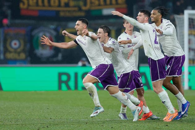 January 18, 2026, Bologna, Italy: Roberto Piccoli of ACF Fiorentina celebrates after scoring goal during the Italian Serie A soccer match Bologna FC vs ACF Fiorentina at Renato dall Ara Stadium..Final score Bologna FC 1:2 ACF Fiorentina Bologna Italy - ZUMAs197 20260118_aaa_s197_126 Copyright: xEmanuelexPennnacchiox