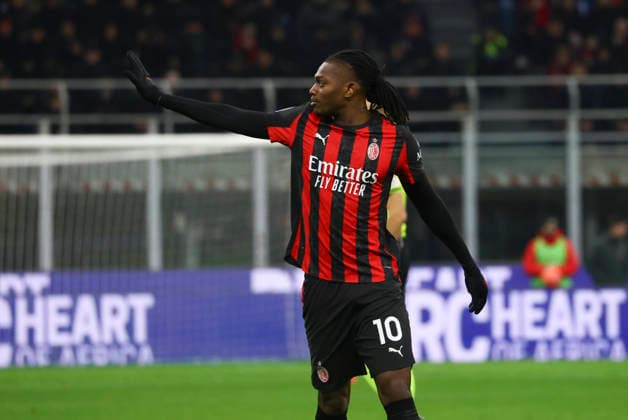 AC Milan v US Lecce - Serie A Rafael Leao plays during the Serie A match between AC Milan and US Lecce at Giuseppe Meazza stadium in Milano, Italy, on January 18, 2026. Milano Milano Italy  Copyright: xMairoxCinquettix originalFilename:cinquetti-acmilanv260118_npqKx.jpg