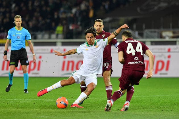 CALCIO - Serie A - Torino FC vs AS Roma Paulo Dybala of Roma AS and Ardian Ismajli of Torino FC during Serie A 2024 25 match between Torino FC and of AS Roma at Olimpico Grande Torino Stadium on January 18, 2026 in Turin, Italy - ph Giuliano Marchisciano Turin Italy  Copyright: xIPAxSport ABACAx