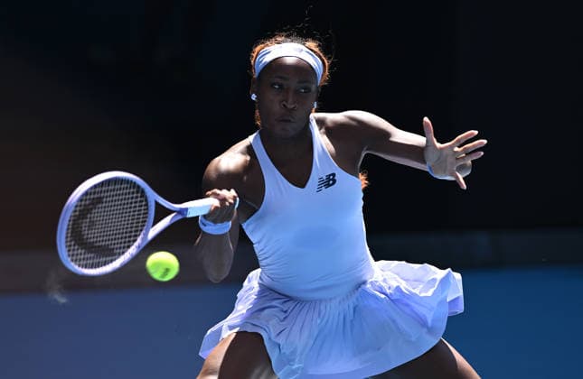TENNIS AUSTRALIAN OPEN, Coco Gauff of USA in action during the Women™s 1st round match Kamilla Rakhimova of Uzbekistan on day 2 of the 2026 Australian Open tennis tournament at Melbourne Park in Melbourne, Monday, January 19, 2026. ( NO ARCHIVING MELBOURNE VICTORIA AUSTRALIA  Copyright: xJOELxCARRETTx 20260119116960817324