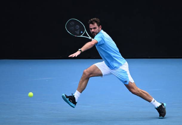 TENNIS AUSTRALIAN OPEN, Stan Warwrinka of Switzerland in action during the Men™s 1st round match against Laslo Djere of Serbia on day 2 of the 2026 Australian Open tennis tournament at Melbourne Park in Melbourne, Monday, January 19, 2026. ( NO ARCHIVING MELBOURNE VICTORIA AUSTRALIA  Copyright: xJOELxCARRETTx 20260119157773971240