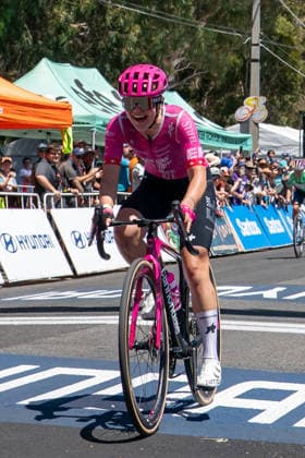 Noemi Ruegg (1 EF Education-Oatly) wins the stage during the Santos Womens Tour Down Under Hyundai Stage 3 from Norwood to Campbelltown in Adelaide, Australia. Copyright: xNoexLlamasx xSPPx Sportspressphoto_SPR83312