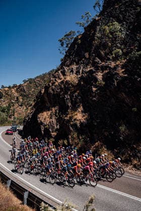 2026 Women s Tour Down Under Stage 3 Picture by Zac Williams SWpix.com - 19 01 2026 - Cycling - 2026 Women s Tour Down Under Stage 3 - Norwood to Cambelltown - The peloton ascend Gorge Road. Copyright: x xSWpix.comx(t axPhotographyxHubxLtd)xZacxWilliams SWpix.comx SWP-2645