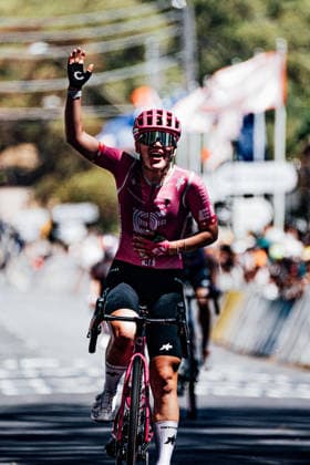 2026 Women s Tour Down Under Stage 3 Picture by Zac Williams SWpix.com - 19 01 2026 - Cycling - 2026 Women s Tour Down Under Stage 3 - Norwood to Cambelltown - Noemi Ruegg, EF Education Easypost, wins Stage 3 and the overall classification. Copyright: x xSWpix.comx(t axPhotographyxHubxLtd)xZacxWilliams SWpix.comx SWP-2645