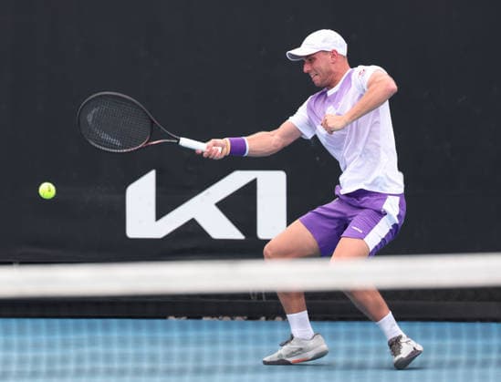 Filip Misolic AUT , Australian Open 2023, Melbourne Park, Melbourne, Victoria, Australia Copyright: xJuergenxHasenkopfx