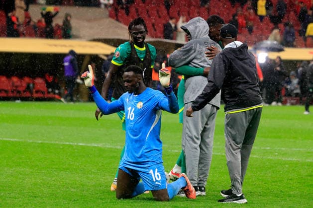 RABAT, MOROCCO - JANUARY 18: Edouard Mendy, Senegal during the Africa Cup of Nations (AFCON) Final match between Senegal and Morocco at Complexe Sportif Moulay Abdellah Stadium on January 18th in Rabat, Morocco. Photo by Segun Ogunfeyitimi Copyright: xVincentxKAMTOx(+237)699961247x