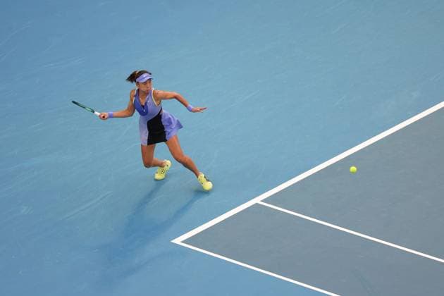 Yue Yuan during her first round match Australian Open tennis tournament, Day Two, Melbourne Park, Australia - 19 Jan 2026Melbourne Melbourne Park Victoria (VIC) Australia  Copyright: xRachelxBach Shutterstockx 16303002cm