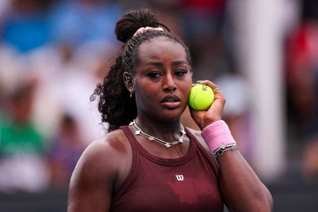 Alycia Parks during her first round match Australian Open tennis tournament, Day Two, Melbourne Park, Australia - 19 Jan 2026Melbourne Melbourne Park Victoria (VIC) Australia  Copyright: xEllaxLing Shutterstockx 16303000al