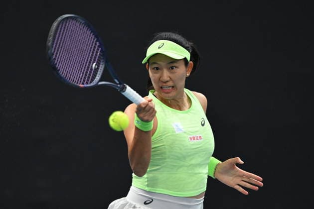 TENNIS AUSTRALIAN OPEN, Moyuka Uchijima of Japan in action during the Women™s 1st round match against Solana Sierra of Argentina on day 2 of the 2026 Australian Open tennis tournament at Melbourne Park in Melbourne, Monday, January 19, 2026. ( NO ARCHIVING MELBOURNE VICTORIA AUSTRALIA  Copyright: xJAMESxROSSx 20260119114805691635