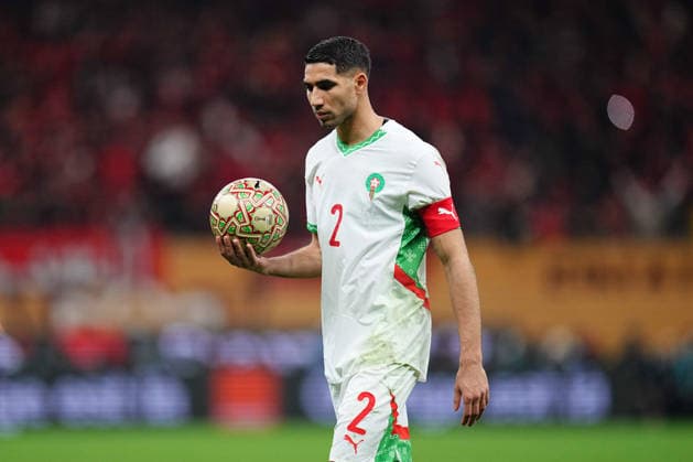 Achraf Hakimi Morocco controls the ball during the Africa Cup Of Nations match between Morocco and Senegal at Prince Moulay Abdellah Stadium on January 18, 2026 in Rabat, Morocco Photo by Thor Wegner DeFodi Images