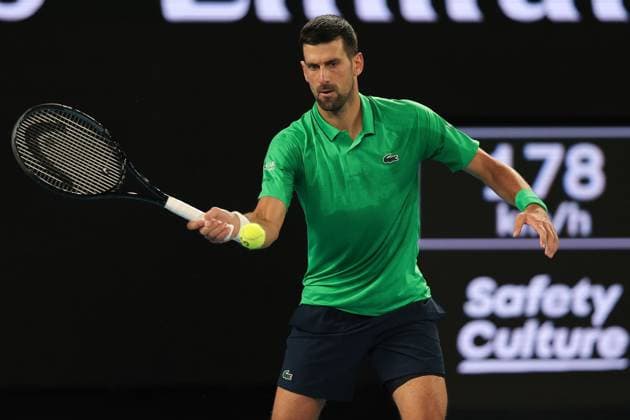 Novak Djokovic during his first round match Australian Open tennis tournament, Day Two, Melbourne Park, Australia - 19 Jan 2026Melbourne Melbourne Park Victoria (VIC) Australia  Copyright: xRachelxBach Shutterstockx 16303002ej
