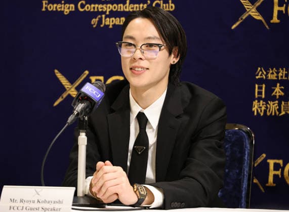 January 19, 2026, Tokyo, Japan - Japanese Ski jumping, Skispringen, Ski, nordisch gold medalist Ryoyu Kobayashi speaks at the Foreign Correspondents Club of Japan in Tokyo on Monday, January 19, 2026. Kobayashi is heading to this year s Milan-Cortina Winter Olympics in Italy. (photo by Yoshio Tsunoda AFLO) Noxthirdxpartyxsales  aflo_316632546