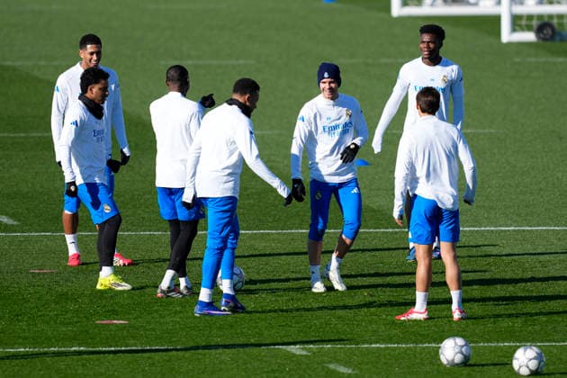 January 19, 2026, Valdebebas, Madrid, Spain: Franco Mastantuono during the training day of Real Madrid ahead the UEFA Champions League 2025 26 League Phase MD7 football match against AS Monaco at Ciudad Deportiva Real Madrid on January 19, 2026, in Valdebebas, Madrid, Spain. Valdebebas Spain - ZUMAa181 20260119_zaa_a181_015 Copyright: xOscarxJ.xBarrosox