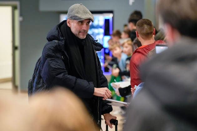 Football, Manchester City arrives in Bodo Bodo 20260119 Manchester City coach Josep Guardiola arrives at Bodo Airport on Monday afternoon before the Champions League match against Bodo Glimt at Aspmyra Stadium on Tuesday Photo Fredrik Varfjell NTB Bodo Norway EDITORIAL USE ONLY RESTRICTED USE FOR BETTING COMPANIES  Copyright: xFredrikxVarfjellx xNTBx