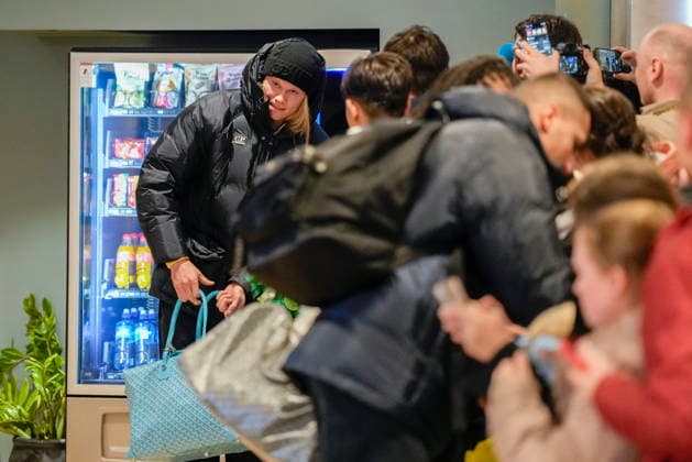 Football, CL, Manchester City, Arrival in Bodo, Norway