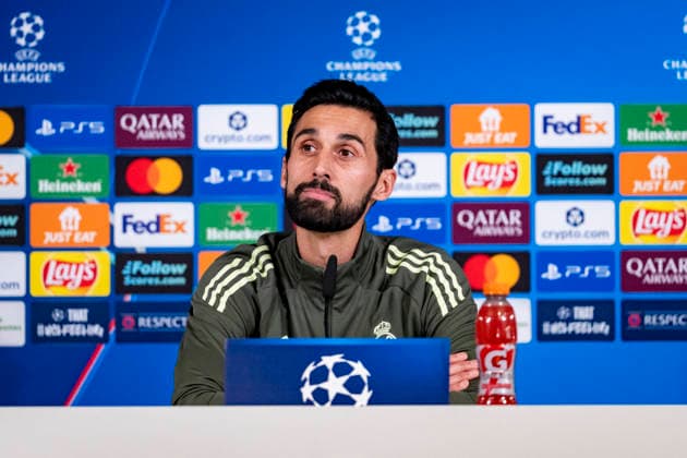 Real Madrid C.F. Training Session And press conference, PK, Pressekonferenz - UEFA Champions League 2025 26 League Phase MD7 Alvaro Arbeloa, head coach of Real Madrid, is seen speaking at the Press Conference ahead of the UEFA Champions League 2024 25 match against AS Monaco at Ciudad Real Madrid on January 19, 2026 in Madrid, Spain. Valdebebas Ciudad Real Madrid Madrid Spain Copyright: xAlbertoxGardinx AGardin_20260119_Foot_Champ_ReaMad_Press_0947