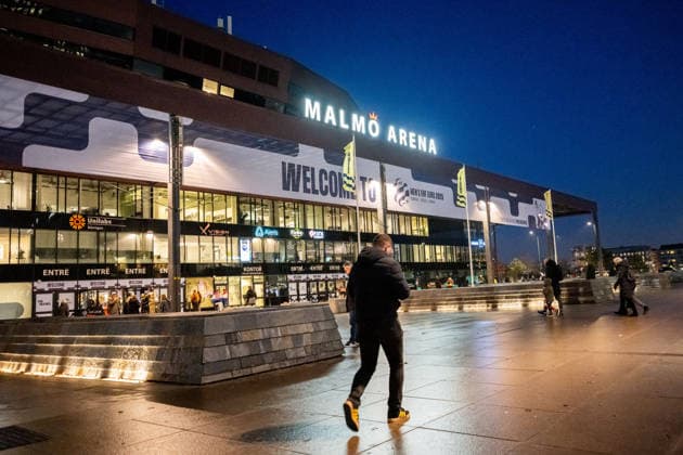260119 Exterior view of Malmö Arena ahead of the EHF European Handball Championship preliminary round match between the Netherlands and Croatia on January 19, 2026 in Malmö Photo Petter Arvidson BILDBYRAN kod PA PA1126 handball handball handballs em 2026 nederländerna netherlands croatia kroatien ehf european handball championship bbeng grappa33 arena malmö arena exteriör  Copyright: PETTERxARVIDSON BB260119PA005