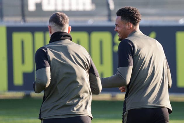19 01 2026, xgrfx, Football UEFA Champions League, Borussia Dortmund Training v l Felix Nmecha Borussia Dortmund DFL DFB REGULATIONS PROHIBIT ANY USE OF PHOTOGRAPHS as IMAGE SEQUENCES and or QUASI VIDEO Dortmund