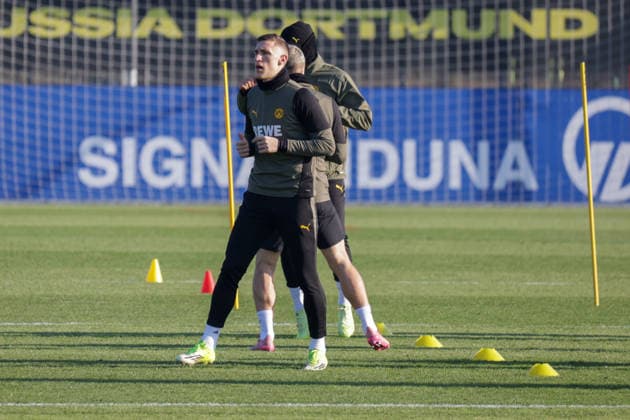 19 01 2026, xgrfx, Football UEFA Champions League, Borussia Dortmund Training v l Nico Schlotterbeck Borussia Dortmund DFL DFB REGULATIONS PROHIBIT ANY USE OF PHOTOGRAPHS as IMAGE SEQUENCES and or QUASI VIDEO Dortmund