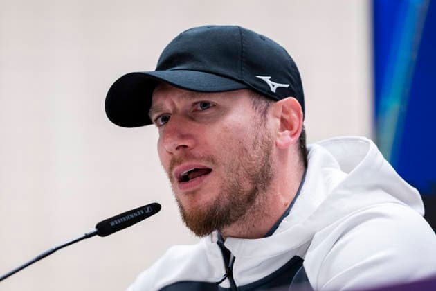 AS Monaco Training Session And press conference, PK, Pressekonferenz - UEFA Champions League 2025 26 League Phase MD7 Sebastien Pocognoli, head coach of AS Monaco, speaks during the Training Session and Press Conference ahead of the UEFA Champions League 2024 25 match against Real Madrid at Estadio Santiago Bernabeu on January 19, 2026 in Madrid, Spain. Madrid Estadio Santiago Bernabeu Madrid Spain Copyright: xAlbertoxGardinx AGardin_20260119_Foot_Champ_AS_Monaco_Press_0103