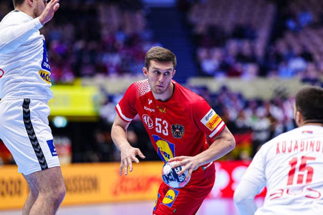 Nikola Bilyk Austria, 53 DEN, Austria vs Serbia, Handball, EHF European Championship 2026, Group A, Matchday 3, 19 01 2026 DEN, Austria vs Serbia, Handball, EHF European Championship 2026, Group A, Matchday 3, 19 01 2026 Herning Copyright: xEibner-Pressefoto MarcelxvonxFehrnx EP_MFN