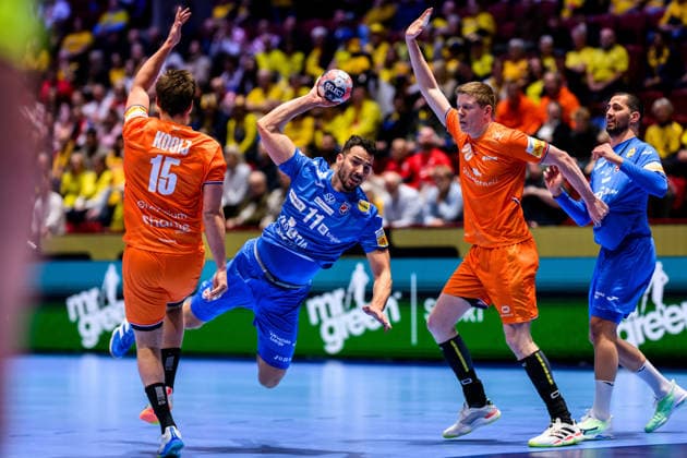 260119 Zvonimir Srna of Croatia during the EHF European Handball Championship preliminary round match between the Netherlands and Croatia on January 19, 2026 in Malmö Photo Petter Arvidson BILDBYRAN kod PA PA1126 handball handball handball handballs em 2026 nederländerna netherlands croatia kroatien ehf european handball championship bbeng grappa33  Copyright: PETTERxARVIDSON BB260119PA017