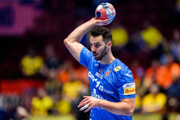 260119 Zvonimir Srna of Croatia during the EHF European Handball Championship preliminary round match between the Netherlands and Croatia on January 19, 2026 in Malmö Photo Petter Arvidson BILDBYRAN kod PA PA1126 handball handball handball handballs em 2026 nederländerna netherlands croatia kroatien ehf european handball championship bbeng grappa33  Copyright: PETTERxARVIDSON BB260119PA020