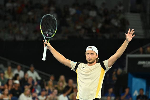2026 Australian Open - Melbourne Alexandre Muller (FRA) during his first round match at the 2026 Australian Open at Melbourne Park in Melbourne, AUSTRALIA, on January 19, 2026. Photo by Corinne Dubreuil ABACAPRESS.COM Melbourne Australia  Copyright: xDubreuilxCorinne ABACAx
