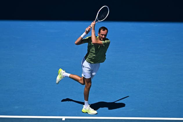 2026 Australian Open - Melbourne Daniil Medvedev (RUS) during his first round match at the 2026 Australian Open at Melbourne Park in Melbourne, AUSTRALIA, on January 19, 2026. Photo by Corinne Dubreuil ABACAPRESS.COM Melbourne Australia  Copyright: xDubreuilxCorinne ABACAx