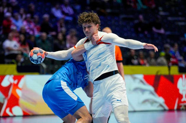 European Handball Championship, Czech Republic Ukraine Baerum 20260119 Czech Republic s Jonas Josef during the European Championship handball match between the Czech Republic and Ukraine in Unity arena Photo Stian Lysberg Solum NTB Baerum Norway EDITORIAL USE ONLY RESTRICTED USE FOR BETTING COMPANIES  Copyright: xStianxLysbergxSolumx xNTBx
