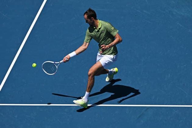 2026 Australian Open - Melbourne Daniil Medvedev (RUS) during his first round match at the 2026 Australian Open at Melbourne Park in Melbourne, AUSTRALIA, on January 19, 2026. Photo by Corinne Dubreuil ABACAPRESS.COM Melbourne Australia  Copyright: xDubreuilxCorinne ABACAx