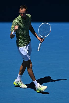 2026 Australian Open - Melbourne Daniil Medvedev (RUS) during his first round match at the 2026 Australian Open at Melbourne Park in Melbourne, AUSTRALIA, on January 19, 2026. Photo by Corinne Dubreuil ABACAPRESS.COM Melbourne Australia  Copyright: xDubreuilxCorinne ABACAx