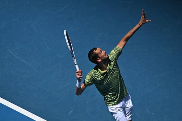 2026 Australian Open - Melbourne Daniil Medvedev (RUS) during his first round match at the 2026 Australian Open at Melbourne Park in Melbourne, AUSTRALIA, on January 19, 2026. Photo by Corinne Dubreuil ABACAPRESS.COM Melbourne Australia  Copyright: xDubreuilxCorinne ABACAx